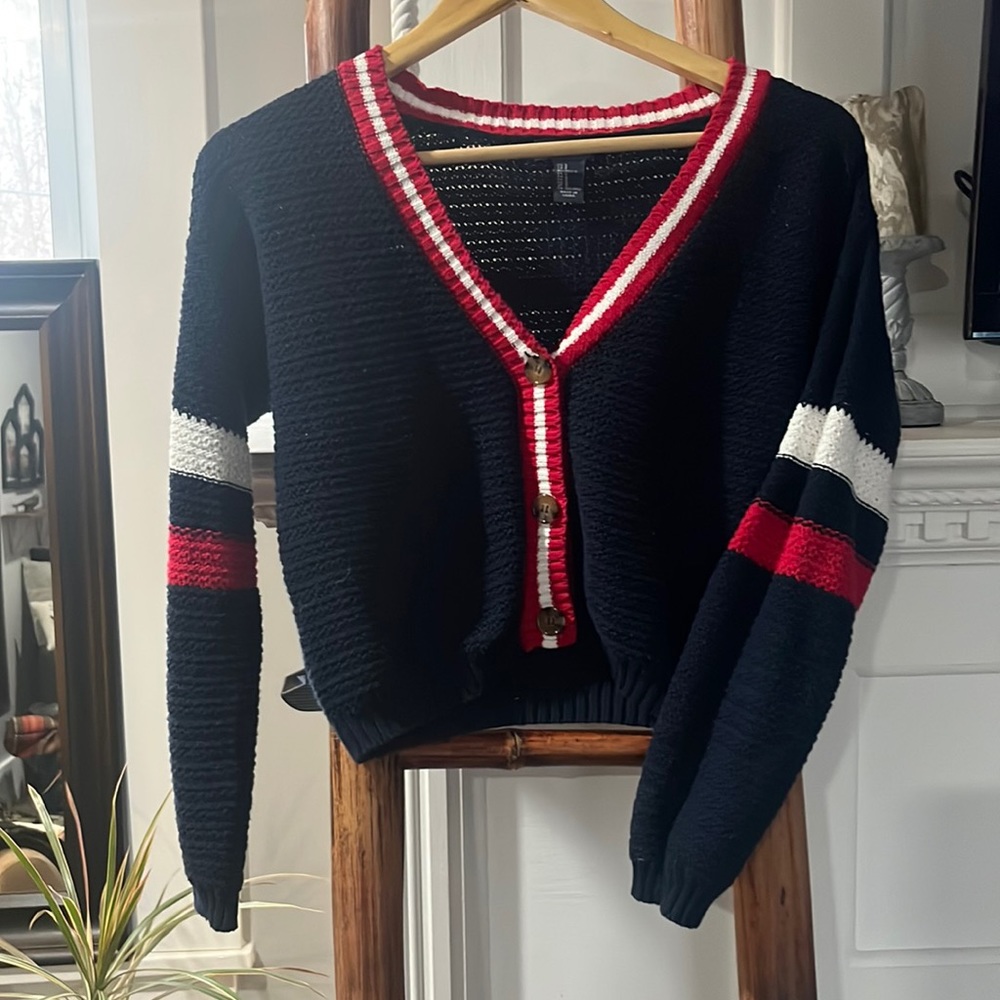 Varsity style cardigan SP